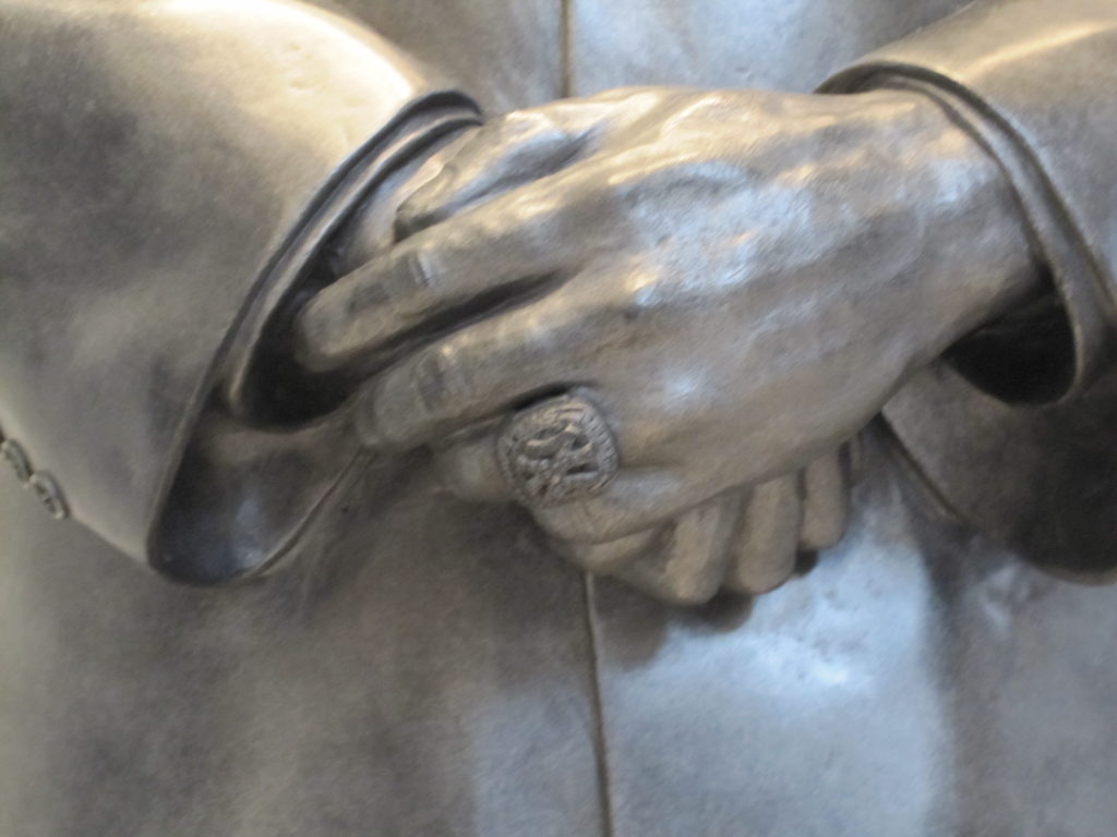 The 2009 World Series Ring on George Steinbrenner III's Statue