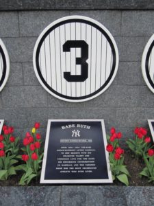 Babe Ruth's Retired Number Plaque